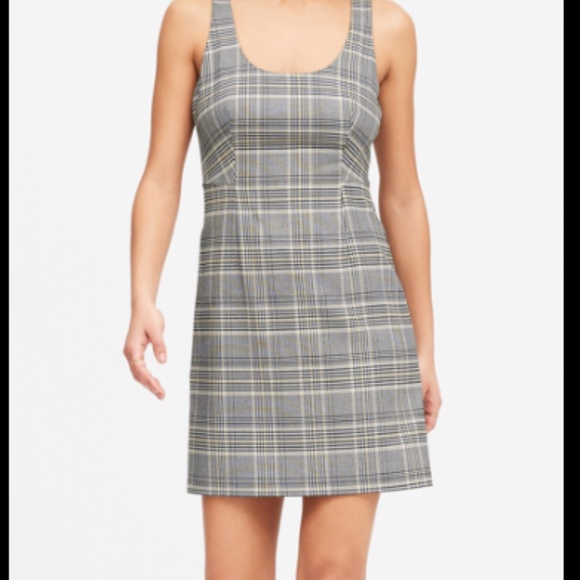 Banana Republic Plaid Mini Dress - Picture 1 of 4